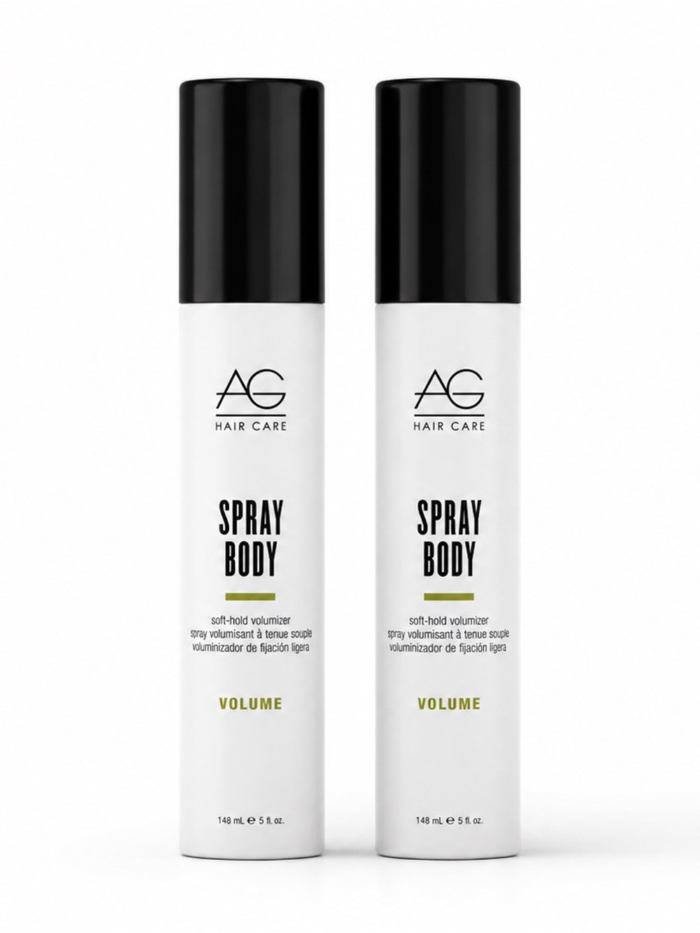 AG Hair Care Spray Body Volume Soft-Hold Volumizer Spray 5 fl oz Duo